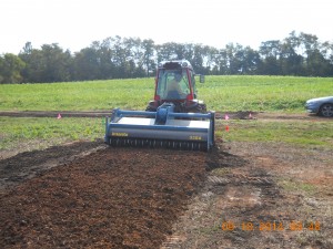 ~12 inch incorporation on Compacted construction site